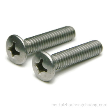 Phillips slotted screws mesin kepala bujur